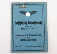 WW2 German Luftschutz Service Book.