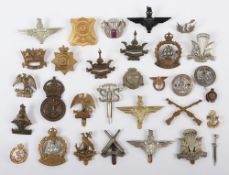 Collection of mainly British Military Cap Badges.