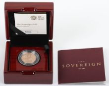 2019 Royal Mint 'The Sovereign' Gold Proof Sovereign, in box