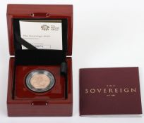2019 Royal Mint 'The Sovereign' Gold Proof Sovereign, in box