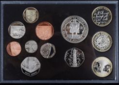 UK 2009 Proof Coin Set, to include the Kew Garden 50p, in box