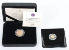 2022 Platinum Jubilee Celebration Sovereign, with a 2022 24ct 0.5g Proof coin, in box (2 coins)