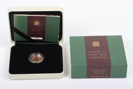 2020 Withdrawal from the EU Gold Sovereign, in box