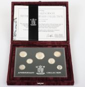 UK 1996 Silver Anniversary Collection, all struck in silver, in box