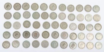 A selection of GB Halfcrowns 1920-1946, including 2x1920, 2x1921, 2x1922, 2x1923, 2x1924, 2x1925,