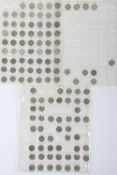 Three sheets of GB Georgian to Elizabeth II Sixpences, notables include 1816, 1831, 1839, 1872,