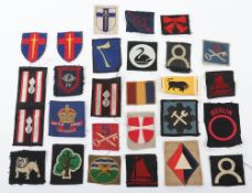 Small Collection of mainly silk Formation Badges. Lot includes examples of 11th Armoured,