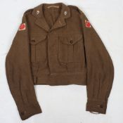 8th Hussars, Kings Royal Irish, Battle Dress Blouse, 4th Division.
