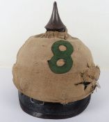 WW1 German M-15 Prussian Grenadiers Other Ranks Pickelhaube with Trench Cover, an interesting