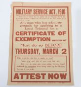 WW1 British Parliamentary and Joint Labour Committee Poster No159, small printed poster about the