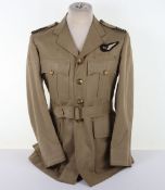 WW2 RAF Air Gunners Officers KD Tunic. A good example KD tunic with brass RAF buttons on rings