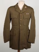 WW2 British 15th/19th Kings Royal Hussars Officers Tunic, Awarded the Military Cross MC.Â  This