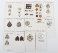 Grouping of Badges to the North Somerset Yeomanry. Lot includes Officer's Silver Plate Cap ...