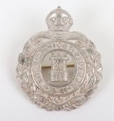 Isle of Wight Rifles Officers Field Service Cap Badge. fine example of a silver (not hallmarked)