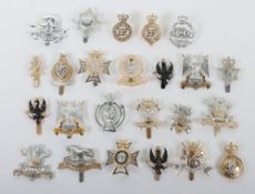 Selection of British Military Anodised Cavalry Cap Badges. Staybrite Badges included within this lot