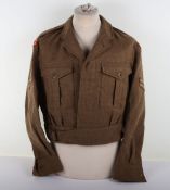 Gloucestershire Regiment Battle Dress Blouse. A 1949 pattern BD blouse to a corporal in the