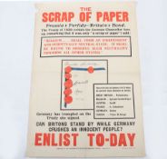 Scarce Early WW1 Recruiting Poster by the Parliamentary Recruiting Committee, Poster No 7, fine