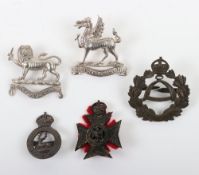 British Army Territorial Battalions Officer's Cap Badges. Lot includes examples of The