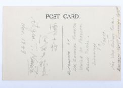 Postcard Signed by Lieutenant General Takazo Numata, Leader of the Japanese Surrender Party in