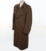 RAF Regiment Officers Great Coat.Â Khaki officers quality made great coat with General Service Kings