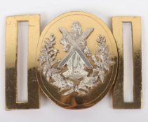 Scottish Black Watch Pipers Waist Belt Clasp. , two piece brass and white metal waist belt clasp.