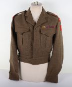East Yorkshire, Lieutenant Colonels Battle Dress Blouse. A tailored battle dress blouse to a Lt