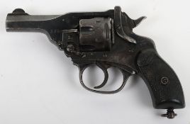 Deactivated EU certificate Webley & Scott Revolver. Mark IV .38 revolver with Webley black grips,