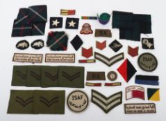 Small job lot of Cloth Badges. Lot includes examples of the 1st Armoured Division, South African 1st