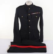 1939 Royal Artillery Officers Dress Uniform. Tunic with brass Kings crown buttons , WW2 ribbon bar