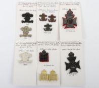 Grouping of Cap & Collar Badges to the 15th & 16th County of London Battalions. Lot includes