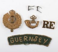 Small assortment of Items to the Guernsey Royal Engineers.