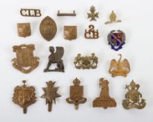 Small Selection of O.T.C & C.C.F Cap Collar & Shoulder Titles. lot includes versions of St Bees