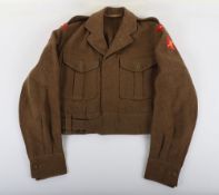 Middlesex Regiment Battle Dress Blouse. 49 pattern BD blouse to a 2nd lieutenant in the Middlesex