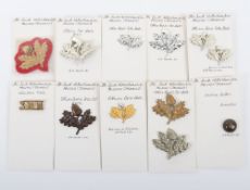 Collection Of British Military Badges to The South Nottinghamshire Hussars (Yeomanry). Examples