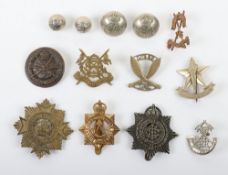 Good Selection of Indian Cap Badges & Buttons. The Lot includes Military Police - 4th Battalion