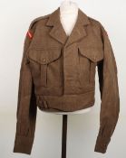 Royal Warwickshire Regiment, 1st Infantry Division, Battle dress blouse.Â baring its original
