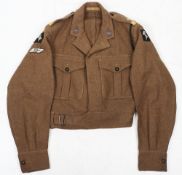 6th Armoured Division Battle Dress Blouse, Royal Tank Regt.