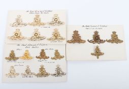 Large Collection of Queen's Crown Cap & Beret Badges to the Royal Regiment of Artillery.