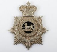3rd Volunteer Battalion The Hampshire Regiment Other Ranks White Metal Q.V.C Helmet Plate in
