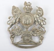 Q.V.C Hampshire Artillery Volunteers Other Ranks White Metal Helmet Plate in very good condition