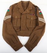 Royal Army Educational Corps Battle Dress Blouse. 49 pattern blouse with RAEC titles and woven Air