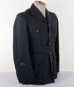 WW2 RAF Warrant Officers Tunic. Kings crown brass buttons to tunic with Warrant Officers badges to