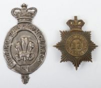 Other Ranks Shako Plate to the 13th (Light) Dragoons accompanied with a 3rd Dragoon Guards White