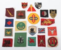 Collection of Mainly Printed British Military Formation Badges. Lot includes examples of 161st