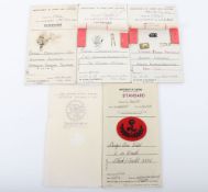 Small Lot of 4 Standard Sealed Pattern Cards. Lot includes Anodised pattern Cards for the 7th