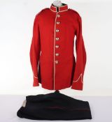 Duke of Wellingtons West Riding Dress Uniform. Scarlet cloth tunic with paper label inside with date