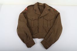 Royal West Kent Regiment Battle Dress Blouse. Royal west Kent Regt BD blouse with embroidered titles