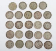 Various 19th century and later Shillings including George IV 1826,