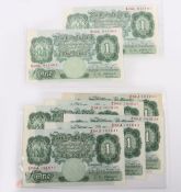 British, Bank of England, O'Brien, One Pound consecutive,