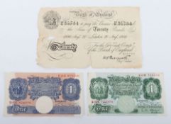 A Peppiatt 1936 Twenty Pound note, 20th August 1936,